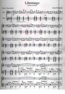 皮亞佐拉 自由探戈 長笛與吉他譜 Astor Piazzolla Libertango for Flute and Guitare 樂譜.pdf