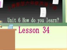 （人教新版）六年级英语下册课件 Unit 6 Lesson 34(1)
