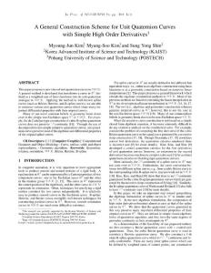 A General Construction Scheme for Unit Quaternion Curves with Simple High Order Derivatives