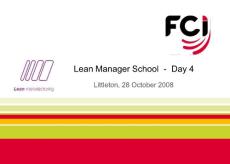 Lean Manager School - Day 4 - TPM