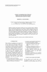 genetic algorithms for automatic design of fuzzy decision systems for intelligent manufacturing