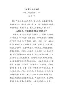 副县长两年工作总结