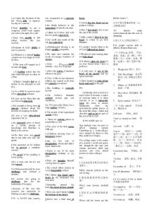 英語小抄_外語學(xué)習(xí)-英語四六級(jí)