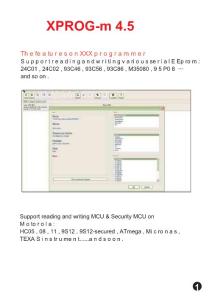 汽车模块编程器XPROG-m操作手册英文版