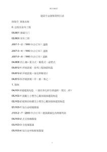 建筑專業(yè)圖集簡明目錄