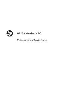 HP G4  Service Guide 维修手册