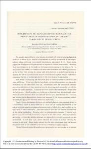 requirement of alpha-receptor blockade for production of hyperuricemia in the rat subjected to ether stress-論文