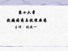 第十六章 抗癫痫药和抗惊厥药