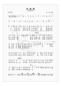 《天藍(lán)藍(lán)》樂(lè)譜2