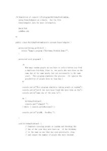 BirthdayProblemConsole.java