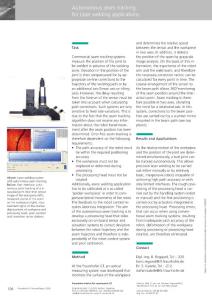 Autonomous Seam Tracking for Laser Welding Applications