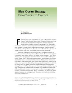Blue ocean strategy