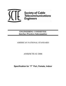 【SCTE-标准】-Specification for F Port_Female_Indoor_SCTE_02_2006