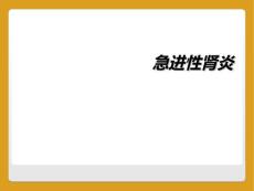 急进性肾炎