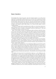 Chapter 2 - Basic Genetics (p 3-8)