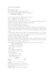 Wilder, Laura Ingalls - Little House 07 - Little Town on the Prairie