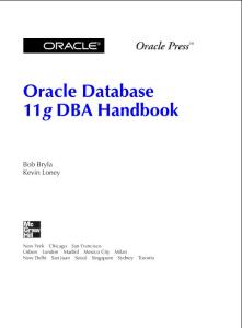 Oracle Database 11g DBA Handbook - Bryla Loney
