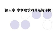 第五章 水利建設(shè)項目經(jīng)濟評價
