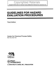 Guidelines for Hazard Evaluation Procedures (3rd Edition) part1