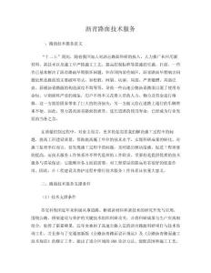 瀝青路面技術(shù)服務(wù).doc