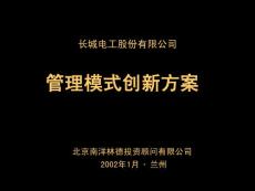 长城电工股份有限公司-管理模式创新方案(ppt 147)