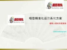 唔箜精準(zhǔn)化運營系統(tǒng)方案