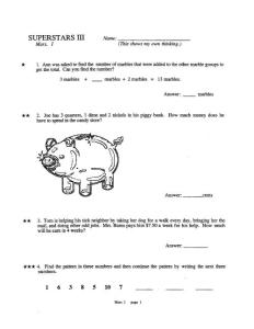 Sunshine Math 3