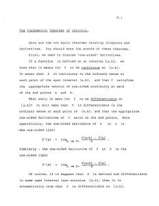 微积分理论（英文）教案 CHAPTERKLECTURENOTES