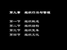第九章組織心理與管理(上)