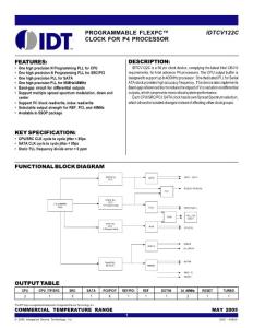 IDT CV122CPVG DATASHEET