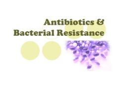 抗生素与细菌耐药（英文PPT）Bacterial Resistance to Antibiotics