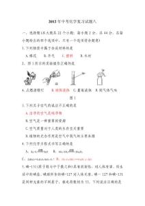 2012年中考化學(xué)復(fù)習(xí)試題八