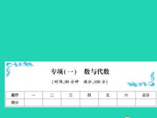 2022春五年級數(shù)學(xué)下冊專項一數(shù)與代數(shù)習(xí)題課件北師大版ppt