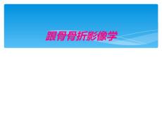 跟骨骨折影像学