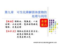 固体废物的处理处置