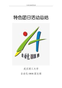 特色团日总结