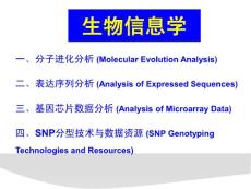 生物信息学数据库