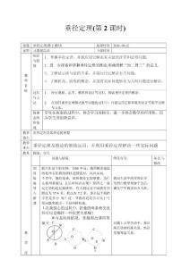 垂径定理(第2课时)教学设计与反思