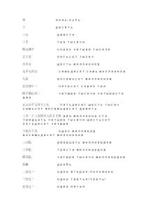 俄語(yǔ)數(shù)詞簡(jiǎn)單學(xué)習(xí)