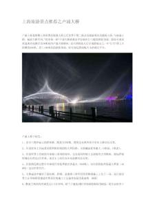 上海旅游景点推荐之卢浦大桥