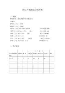 鐵運調查表