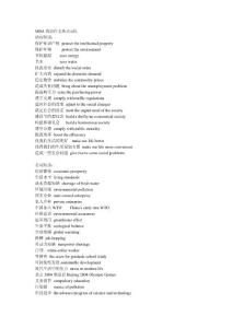 英語作文熱點詞匯