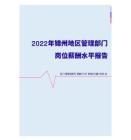 2022年锦州地区管理部门岗位薪酬水平报告