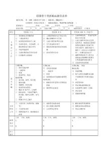 胫腓骨干骨折临床路径表单