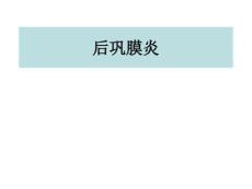 后巩膜炎