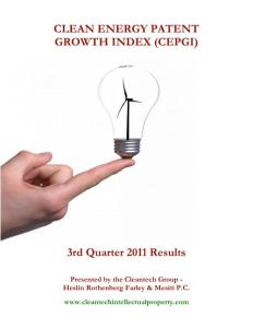 Clean Energy Patent Growth Index(CEPGI)