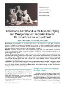 Endoscopic Ultrasound in the Clinical Staging and Management