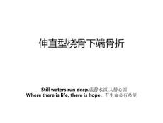 伸直型桡骨下端骨折