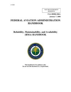 FAA-HDBK-006A (2008), Reliability maintainability and availability handbook, Federal Aviation Administration