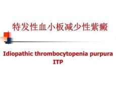 特发性血小板减少性紫癜课件